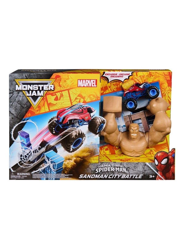 Monster Jam 1:64 Marvel Spiderman Playset
