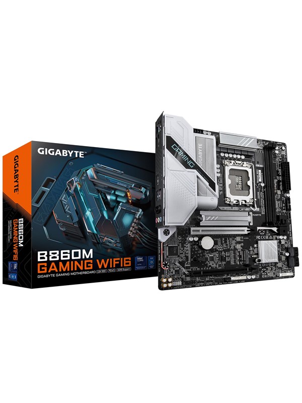 GIGABYTE B860M GAMING WIFI6 Moderkort - Intel B860 - Intel LGA1851 - DDR5 RAM - Micro-ATX
