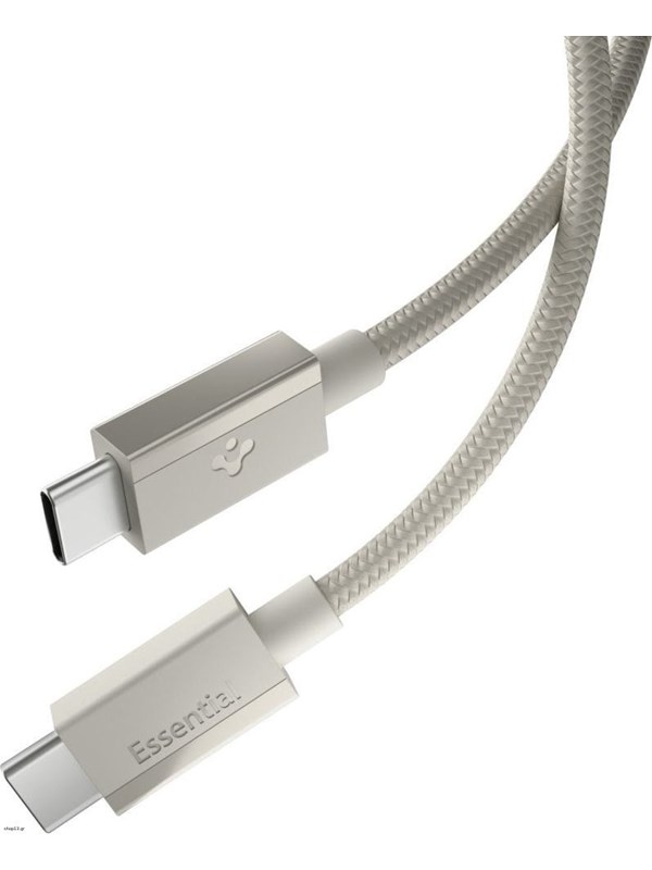 Spigen Essential USB-C to USB-C 60W Fabric Cable - 1.5m - Natural Titanium