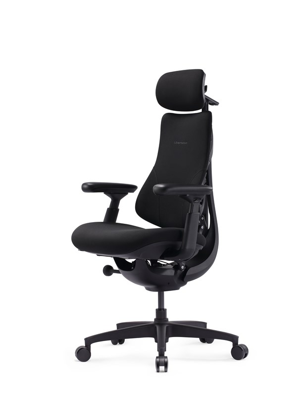 LiberNovo Omni SE Dynamic Ergonomic Chair - 48cm Gaming Stol - Svart - Tyg