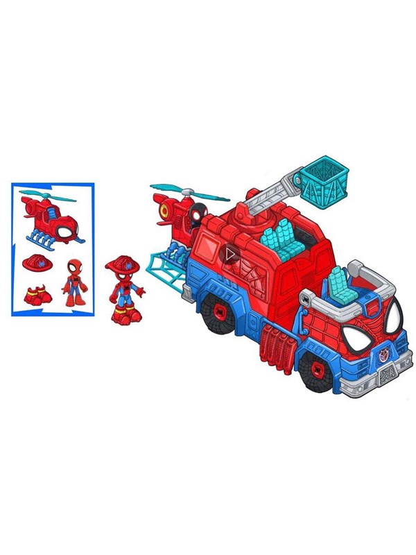 Spidey and His Amazing Friends Spidey &amp; Friends Rescue-Webs Firetruck