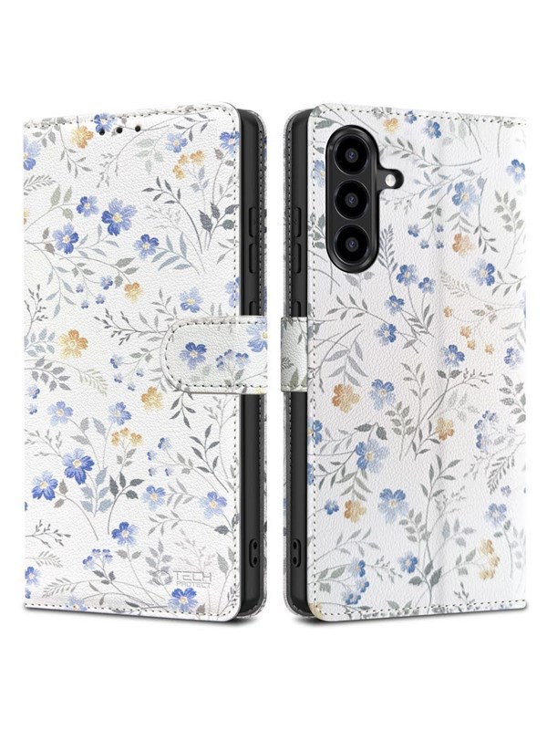 Tech-Protect Wallet Case for Samsung Galaxy A57 5G - Colorful Flowers