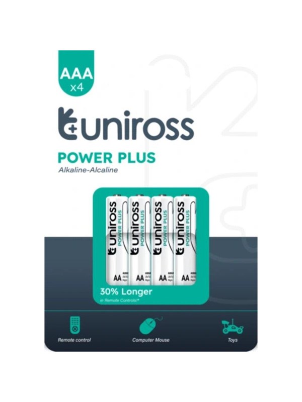 UNiROSS Multipakke Power Plus Alkaline AAA (40 Pack)
