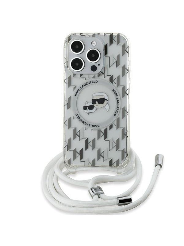 Produktfoto för Karl Lagerfeld iPhone 15 Pro Mobilskal MagSafe IML Crossbody - Transparent