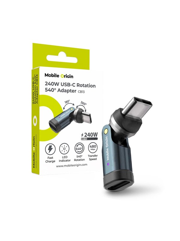 Mobile Origin CB1 240W USB-C Rotation 540° Adapter