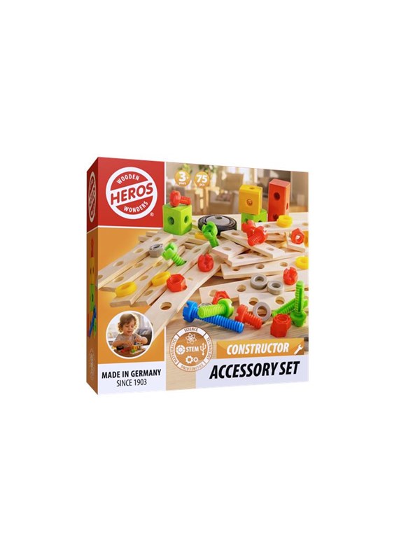 Heros FSC® Konstruktor – Tillbehörsset, 75 delar