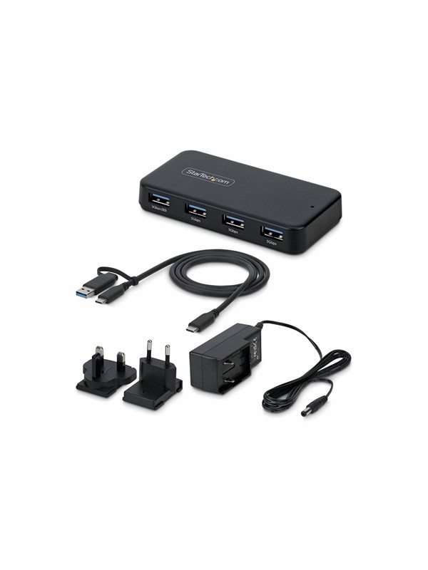 StarTech.com 4-Port USB A Hub USB Hub - USB 3.2 - 4 porte - Svart