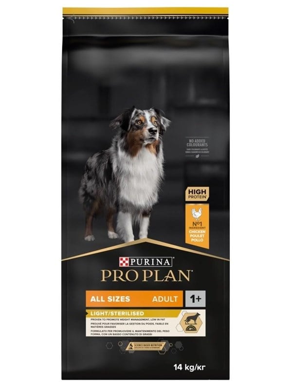 Alternativ bild 0 för Purina Pro Plan Dog  Adult All Sizes Light/Sterilised (14 kg)