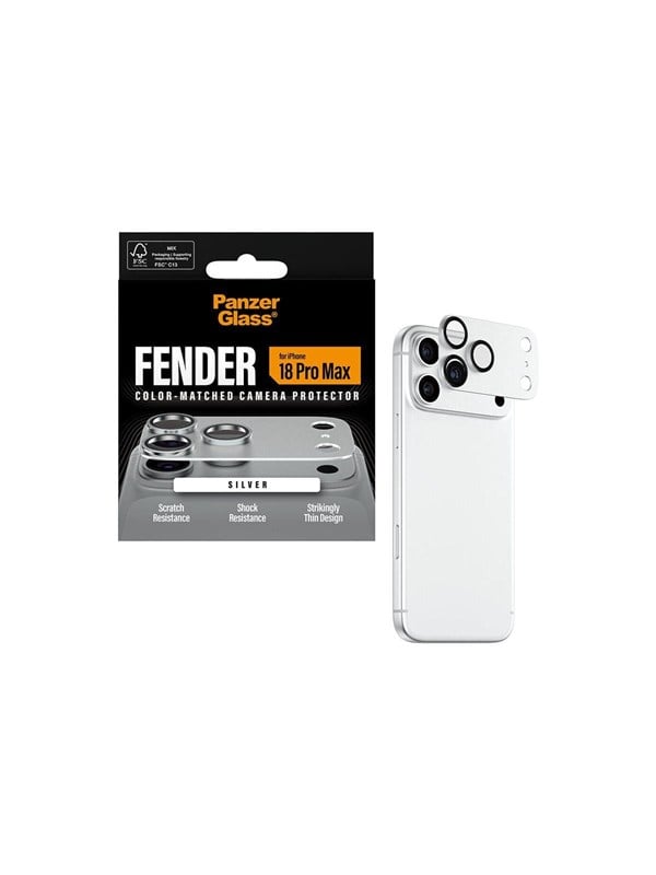 PanzerGlass Fender Camera Protector Silver Apple iPhone 18 Pro Max - Köp för SEK 199 - Spara 33%