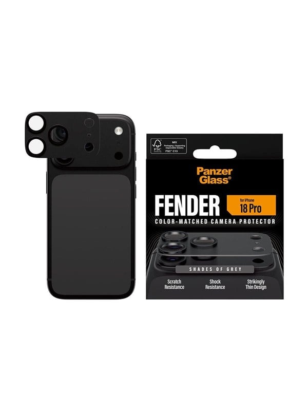 PanzerGlass Fender Camera Protector Shades of Grey Apple iPhone 18 Pro - Köp för SEK 199 - Spara 33%