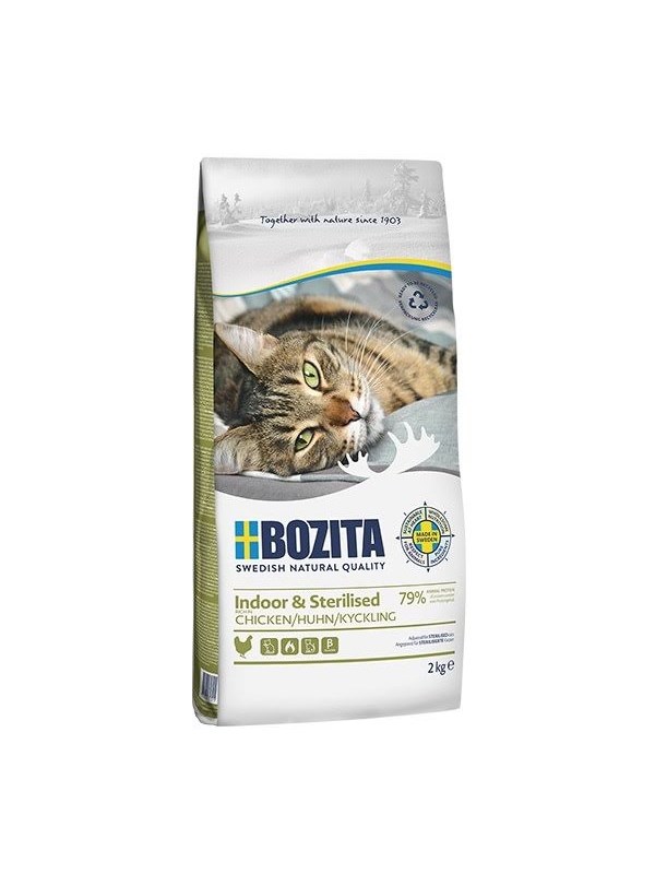 BOZITA Indoor & Sterilised Chicken - dry cat food - 10kg