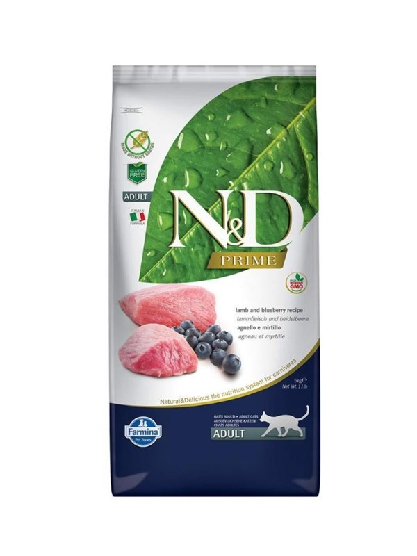 Farmina N&amp;D Prime Lamb &amp; Blueberry - dry cat food - 5 kg