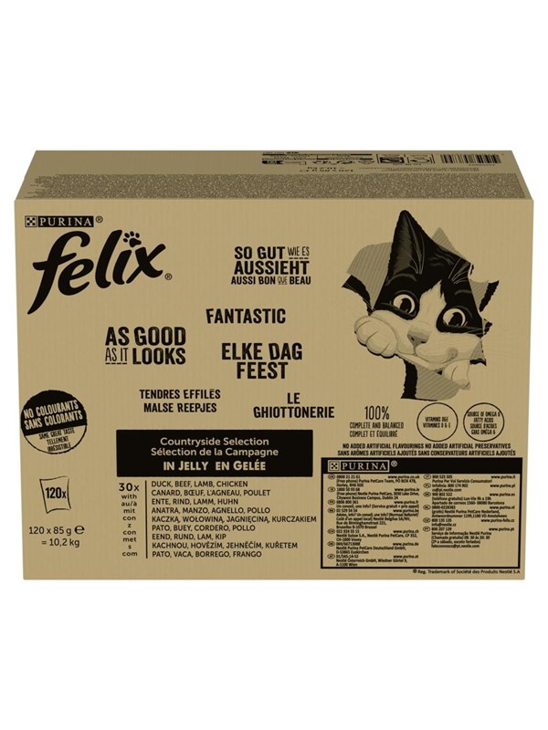 Purina Felix Countryside Selection - wet cat food - 120x85g