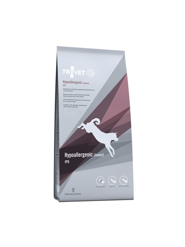TROVET Hypoallergenic Insect IPD - dry dog food - 10kg