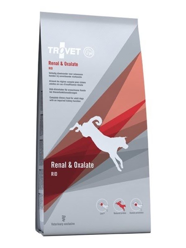 TROVET Renal & Oxalate RID - dry dog food - 12.5kg