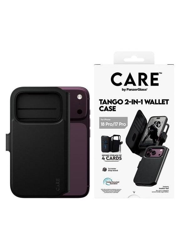 CARE by PanzerGlass Tango 2-in-1 Wallet Case Black w. MagSafe Apple iPhone 18 Pro | 17 Pro - Köp för SEK 349 - Spara 25%