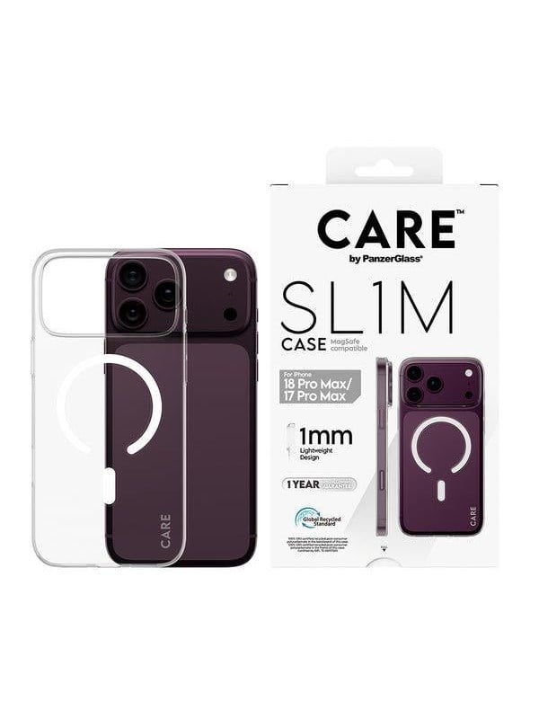 CARE by PanzerGlass SL1M Case Transparent w. MagSafe Apple iPhone 18 Pro Max | 17 Pro Max - Köp för SEK 199 - Spara 33%