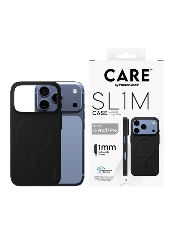 CARE by PanzerGlass SL1M Case Black w. MagSafe Apple iPhone 18 Pro | 17 Pro - Köp för SEK 199 - Spara 33%