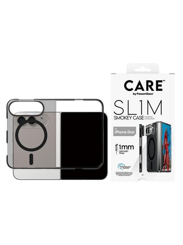 CARE by PanzerGlass Signature Case SLIM PC/TPU Case Smokey Black Apple iPhone Duo - Köp för SEK 299 - Spara 26%