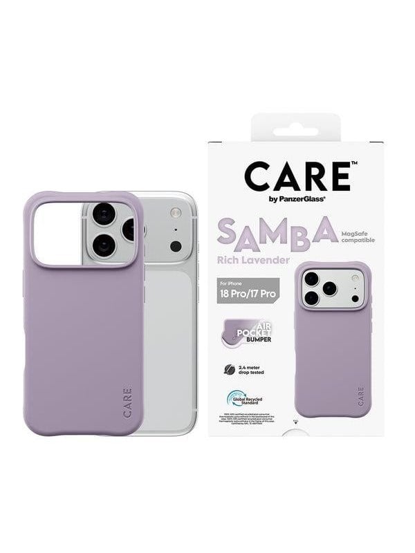CARE by PanzerGlass Samba Case Rich Lavender w. MagSafe Apple iPhone 18 Pro | 17 Pro - Köp för SEK 199 - Spara 33%