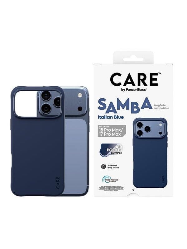 CARE by PanzerGlass Samba Case Italian Blue w. MagSafe Apple iPhone 18 Pro Max | 17 Pro Max - Köp för SEK 199 - Spara 33%