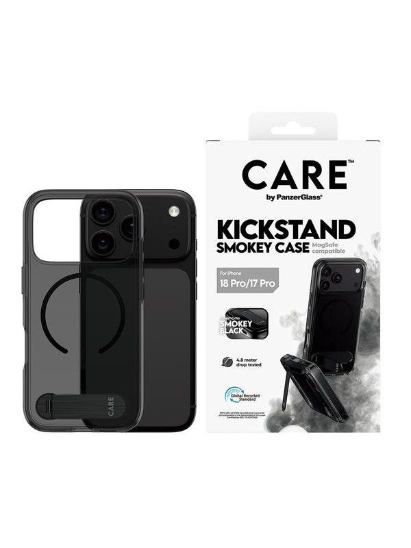 CARE by PanzerGlass Kickstand Case Smokey w. Black MagSafe Apple iPhone 18 Pro | 17 Pro - Köp för SEK 389 - Spara 26%