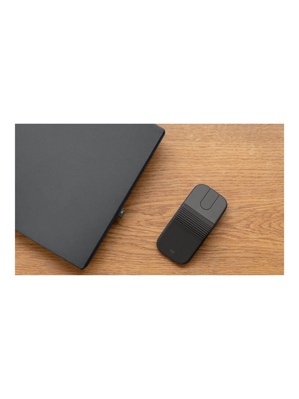 Logitech Mobi Fold for Business - mouse - Bluetooth 5.0 LE 2.4 GHz - graphite - Mouse - Optic - 4 knappar - Svart