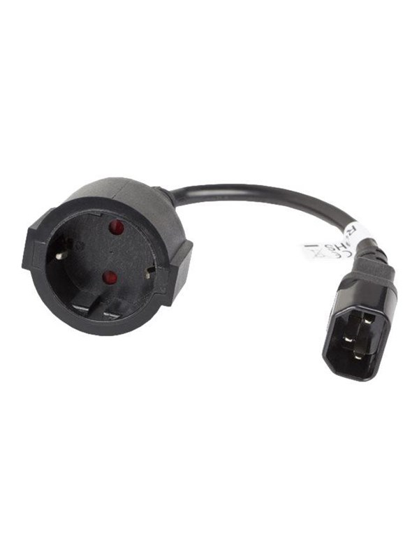 Lanberg - power cable - IEC 60320 C14 to power CEE 7/7 - 20 cm
