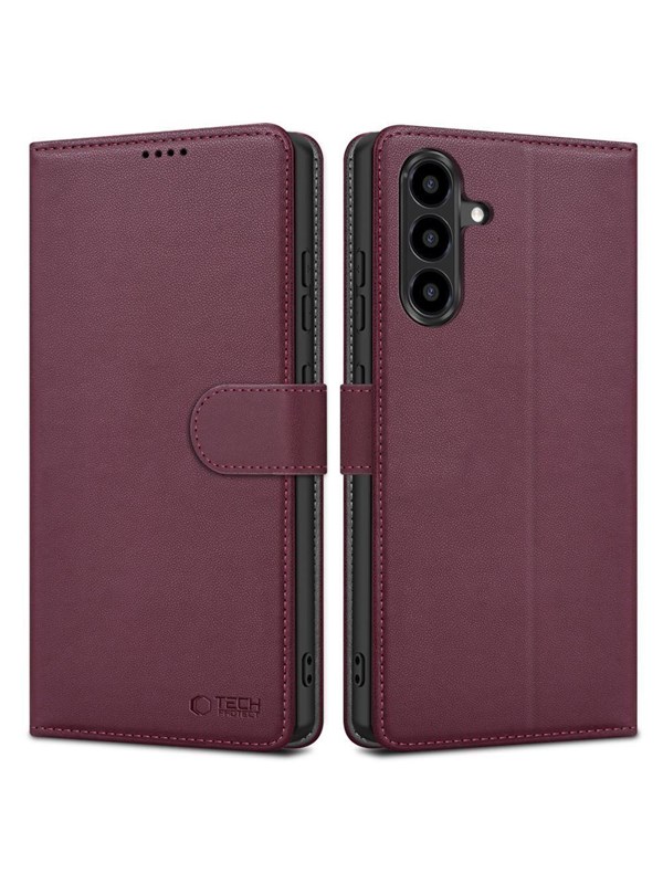 Tech-Protect Wallet Case for Samsung Galaxy A27 5G - Burgundy