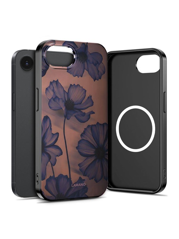 Tech-Protect Lamano MagSafe Case for iPhone 16e / 17e - Brown and Purple