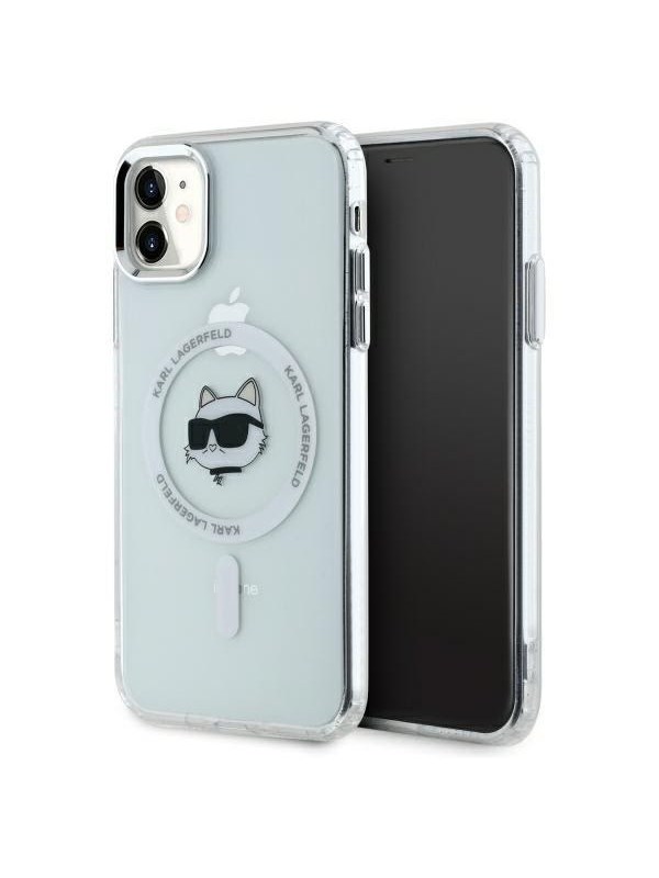 Produktfoto för Karl Lagerfeld iPhone 11/XR Mobilskal MagSafe IML Choupette Head - Vit