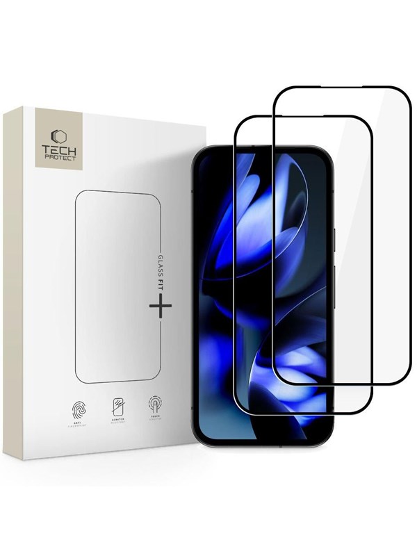 Tech-Protect  Glass Fit+ 2-Pack Tempered Glass for Google Pixel 9A / 10A - Black