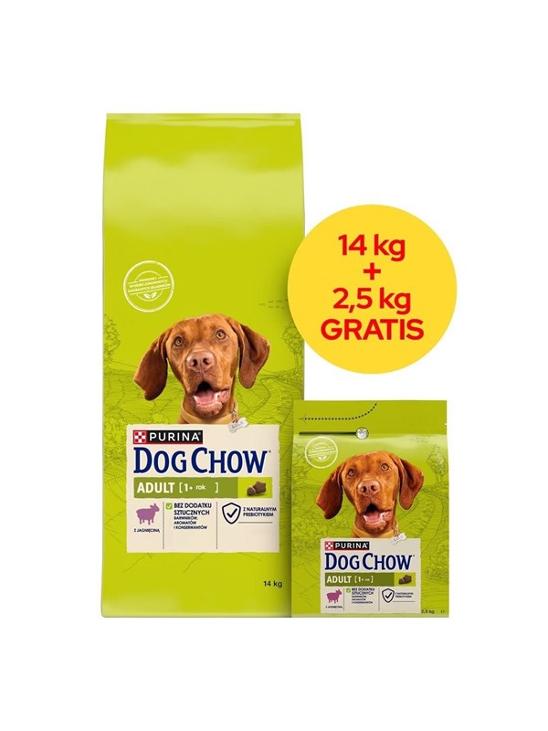 PURINA NESTLE Dog Chow Adult Lamb - dry dog food - 14 + 2.5kg