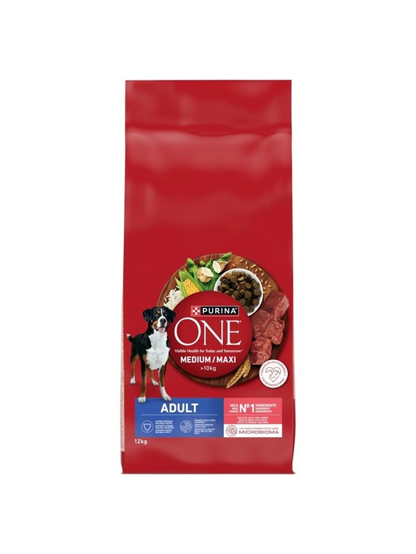 PURINA NESTLE One Adult Medium/Maxi Rich in beef with rice - dry dog food - 12kg