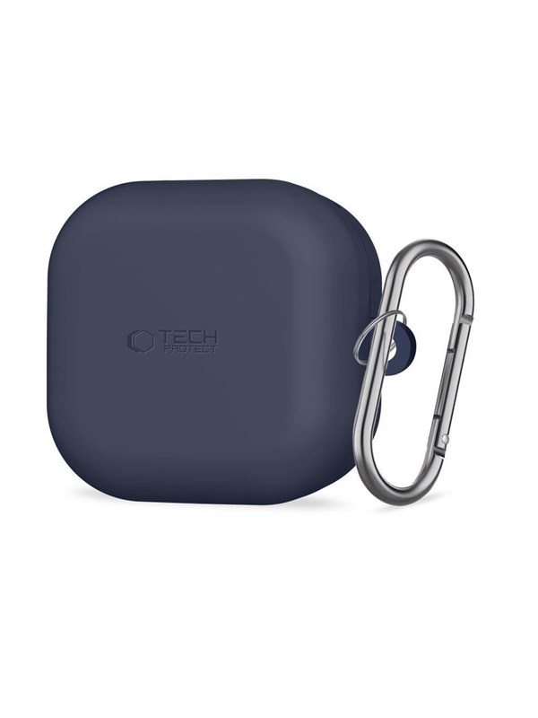 Tech-Protect Silicone Hook Case for Samsung Galaxy Buds 4 / 4 Pro - Navy Blue