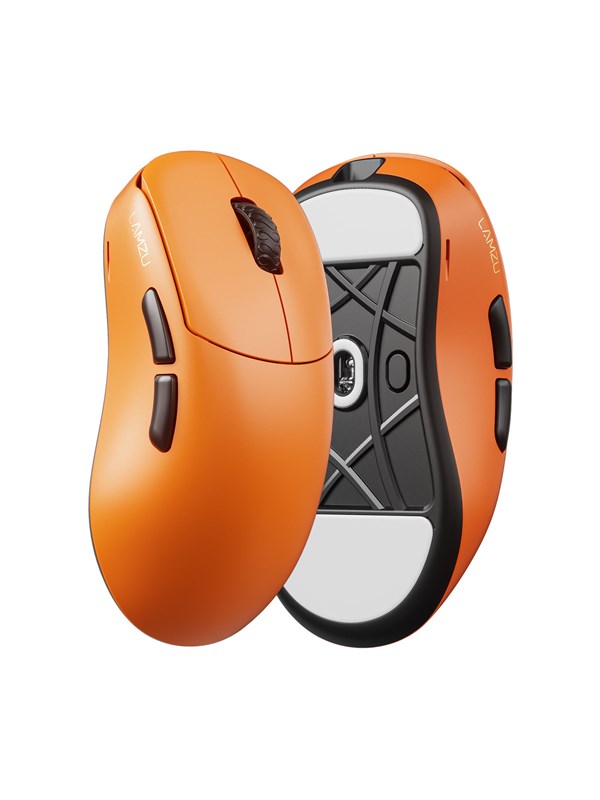 Lamzu Thorn V2 (Orange/Black) - Gamingmus - Optic - 5 knappar - Orange