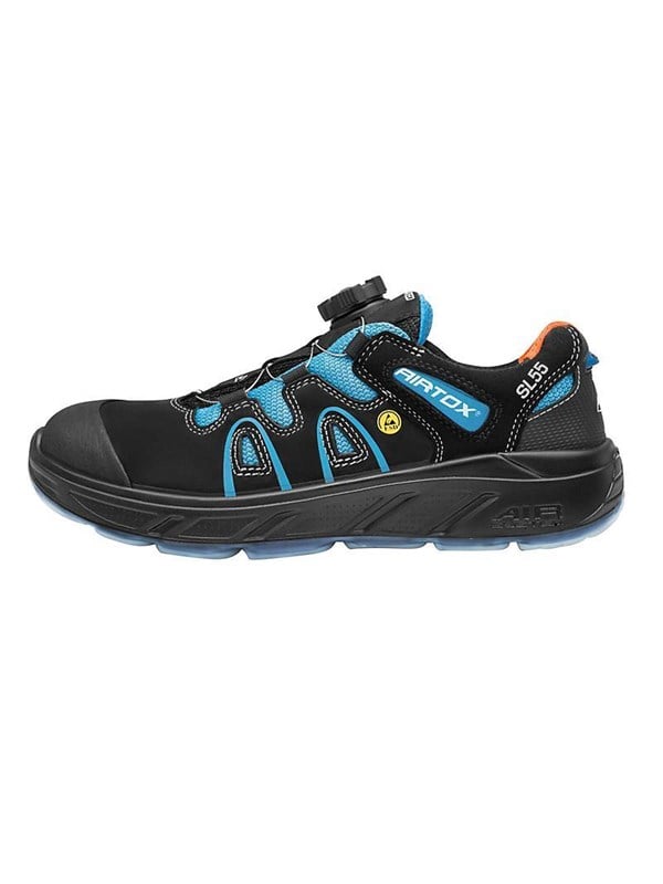 AIRTOX SL55 skyddsskor, ESD, UTURN, andningsbara, bred passform, stötdämpande, Str. 40