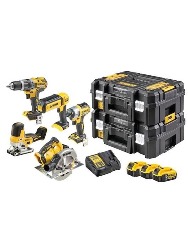 Dewalt DCK500P3T-QW 11-piece power tool set