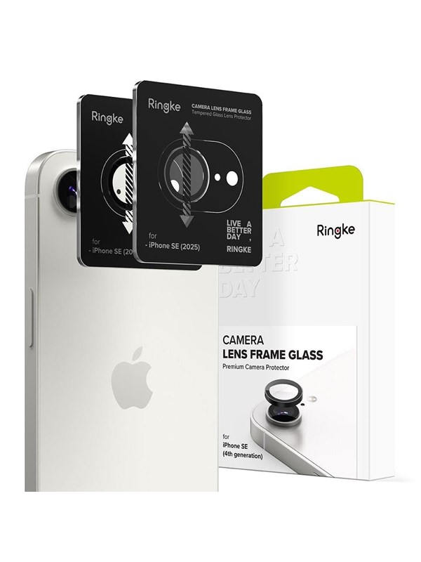 Ringke Camera Frame Protector 2-pack Camera Protector for iPhone 16e / 17e - Black