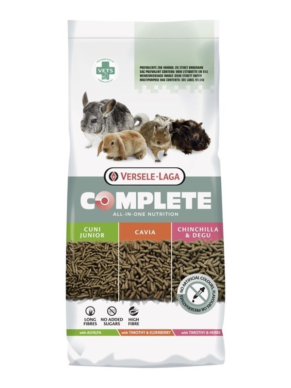 VERSELE-LAGA Complete Chinchilla Degu - Food for degus and chinchillas - 8 kg