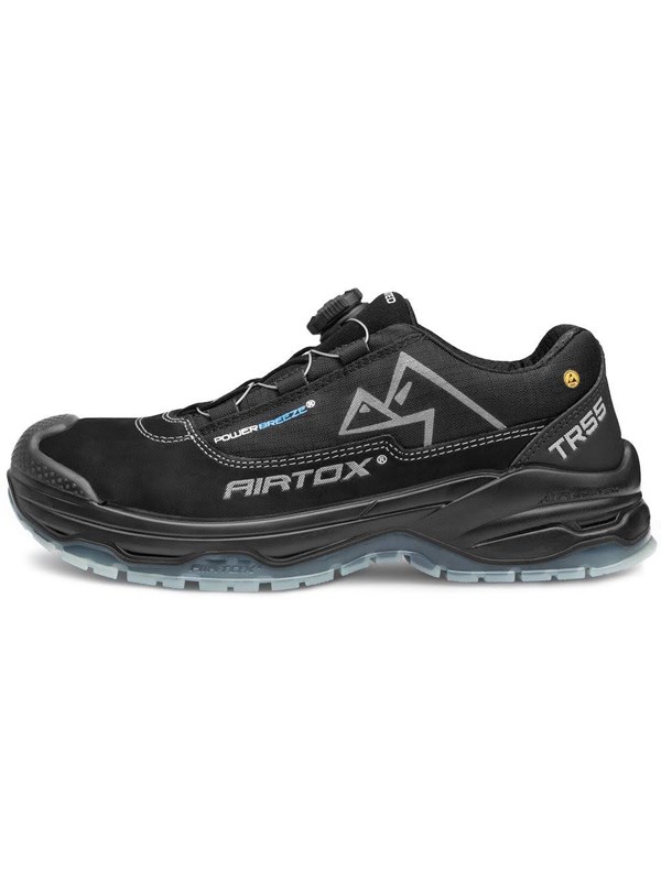 AIRTOX TR55 skyddsskor, Whitelayer spiktrampskydd, PRO smart snörning, svart - Str. 40