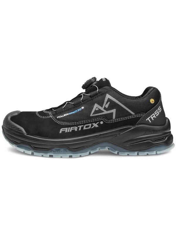 AIRTOX TR55 skyddsskor, Whitelayer spiktrampskydd, PRO smart snörning, svart - Str. 46