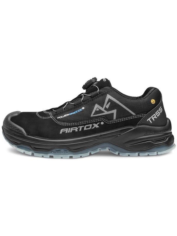 AIRTOX TR55 skyddsskor, Whitelayer spiktrampskydd, PRO smart snörning, svart - Str. 47