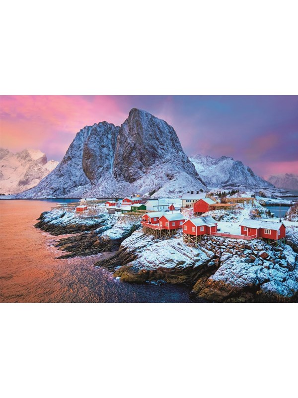 Clementoni Puslespil HQC Hamnøy Village 500 brikker Golv