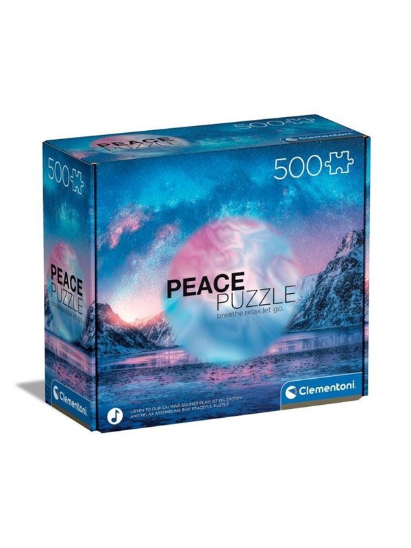 Clementoni Puzzle Peace Collection Light Blue 500 pieces Golv