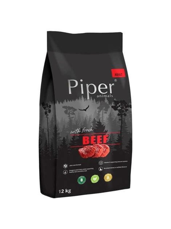Dolina Noteci Piper Animals with beef - dry dog food - 12kg