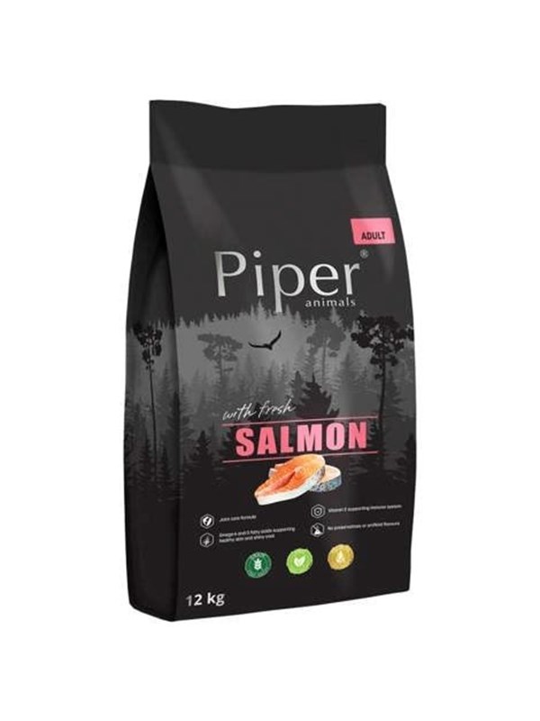Dolina Noteci Piper Animals with salmon - dry dog food - 12kg