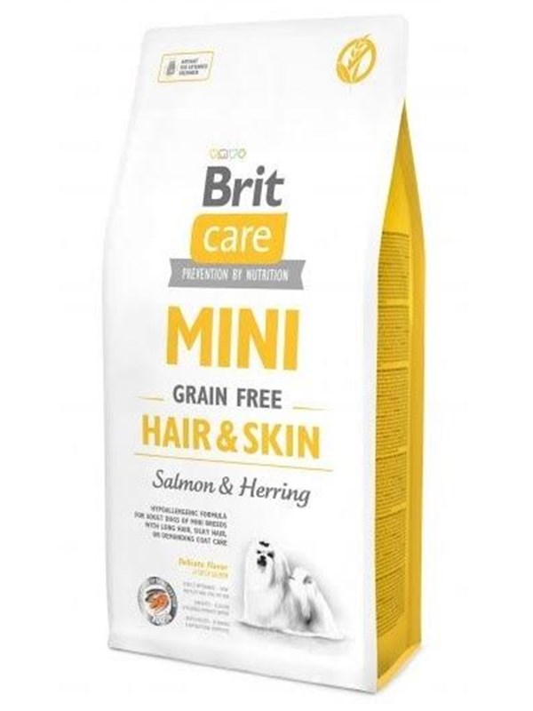 Brit Care Mini Hair&Skin Salmon&Herring - dry dog food - 7kg