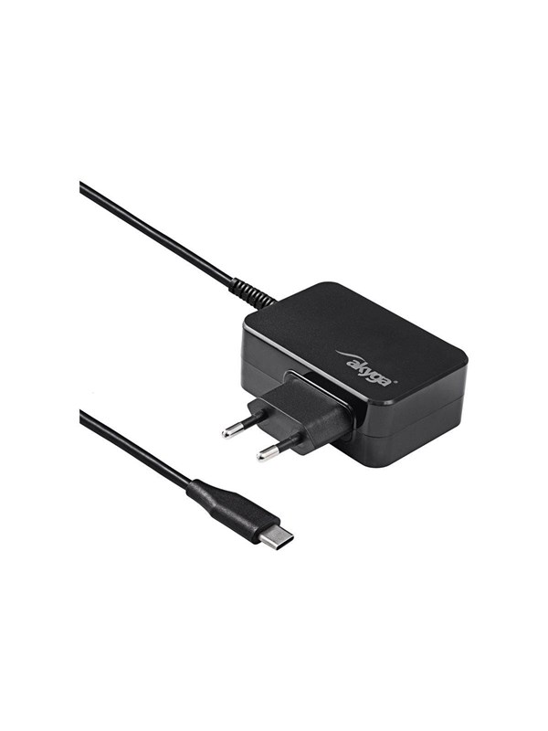 Akyga AK-ND-80 - USB-C power adapter - 5 - 20 V / 2.25 - 3 A Power Delivery 3.0 GaN - 45 watt