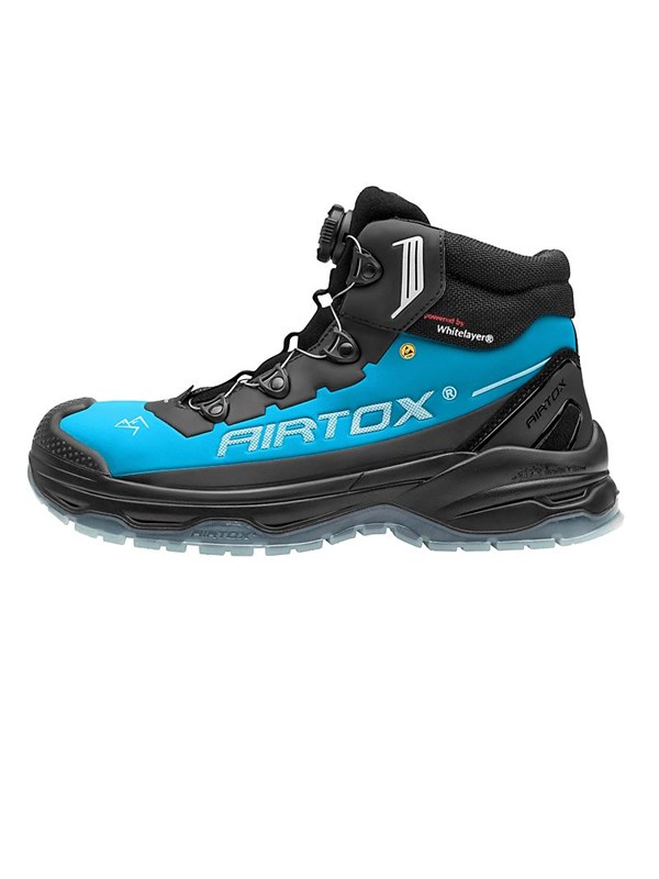 AIRTOX TX66 säkerhetskänga,TransAm, Whitelayer spiktrampskydd, PRO smart snörning, TPU-sula, Svart/blå - Str. 40